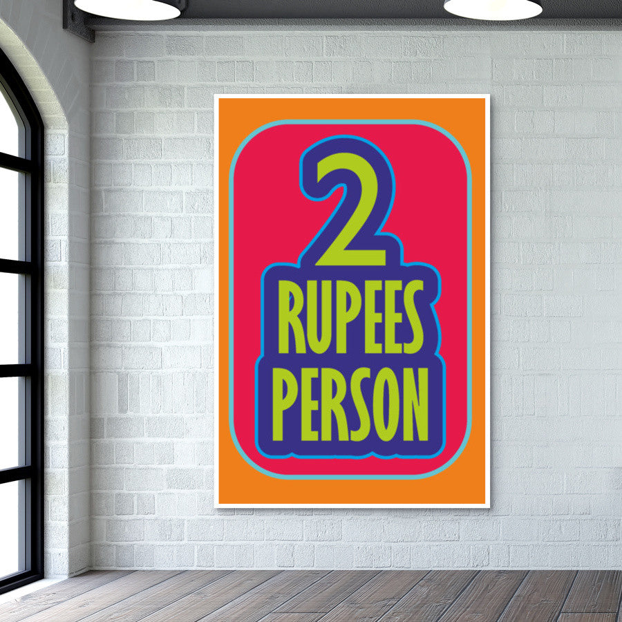 2 rupees person Poster | Dhwani Mankad