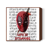 Deadpool s Life is strange Square Art Prints