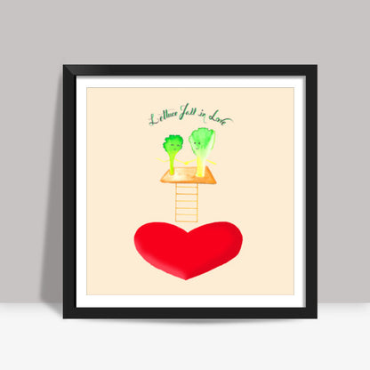 Valentine Special- Lettuce Love Square Art Prints