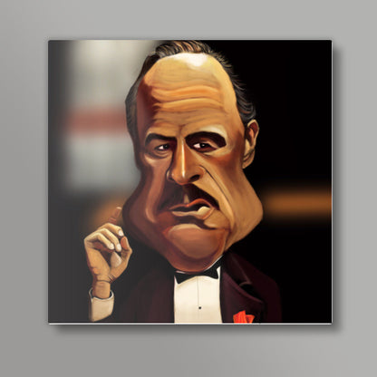 The Godfather | Caricature Square Art Prints