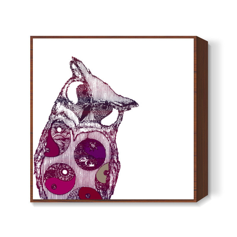 owl i want  Square Art Prints