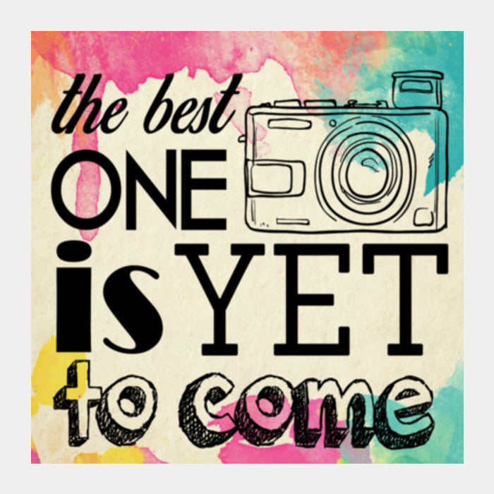 Square Art Prints, Vintage Camera Quote Square Art Prints