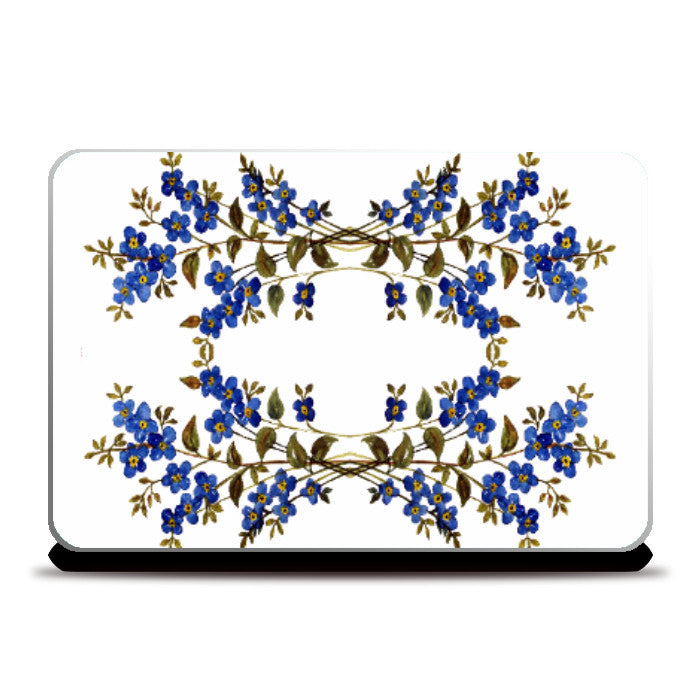 Laptop Skins, Forget-Me-Not Flowers Laptop Skin l Artist: Seema Hooda, - PosterGully