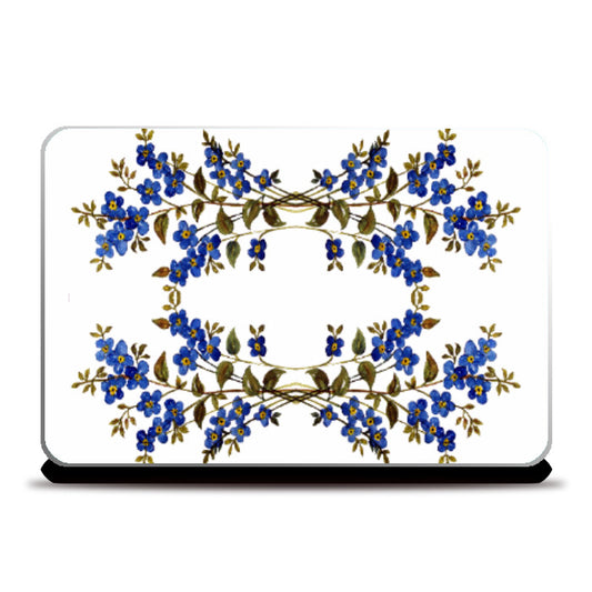 Laptop Skins, Forget-Me-Not Flowers Laptop Skin l Artist: Seema Hooda, - PosterGully