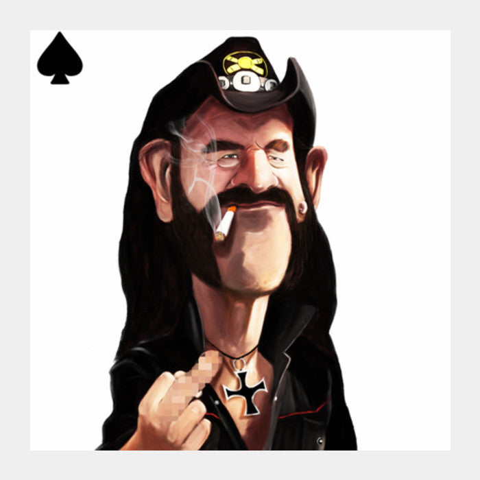 Square Art Prints, Motorhead | Lemmy Kilmister | Caricature Square Art Prints