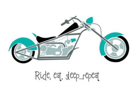 PosterGully Specials, Ride, eat, sleep ... repeat ! Wall Art