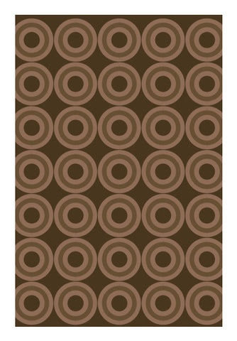 Brown Circle Abstract Pattern Art PosterGully Specials