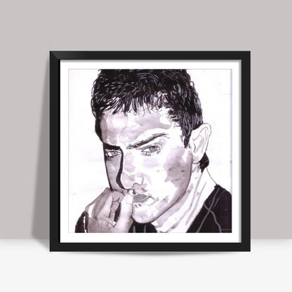 Superstar Aamir Khan is the Thinking Khan Square Art Prints