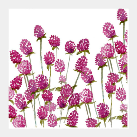 Beautiful Summer Floral Design  Square Art Prints