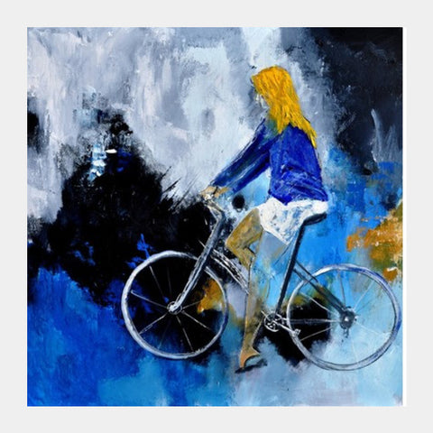 cycling Square Art Prints