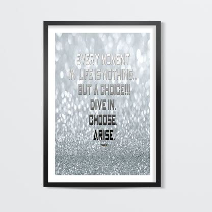 ARISE | SILVER | QUOTE | Wall Art