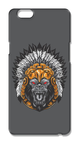Gorilla Wearing Aztec Headdress Oppo F1s Cases