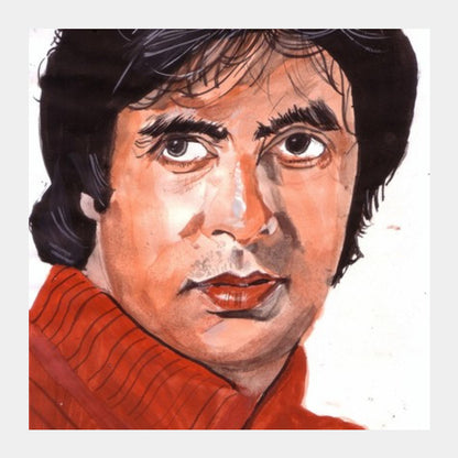 Amitabh Bachchan is one of the biggest superstars in Bollywood Square Art Prints