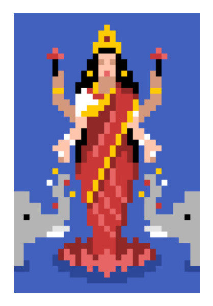 Goddess Lakshmi 8bit Avatar Wall Art