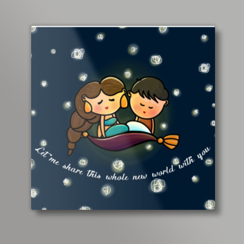 A Whole New World Square Art Prints