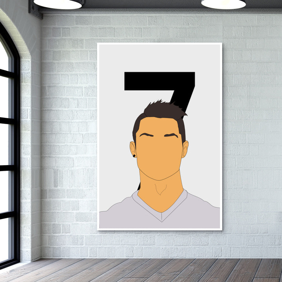 Cristiano Ronaldo 7 | Real Madrid | Football Wall Art