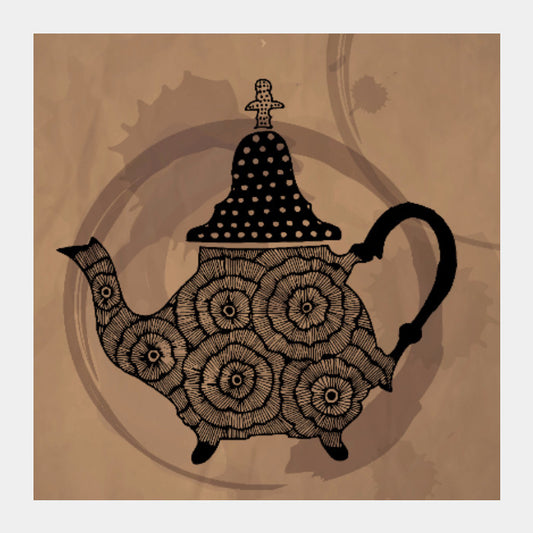 Square Art Prints, TeaTime Square Art Print | Svayamkriti, - PosterGully