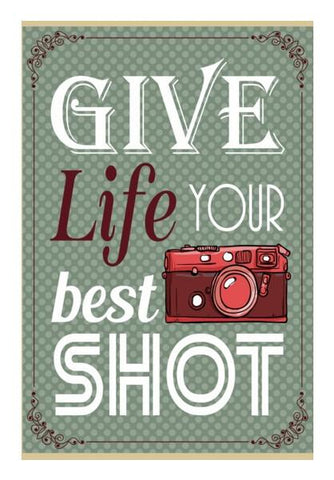 PosterGully Specials, Camera Life Quote Wall Art