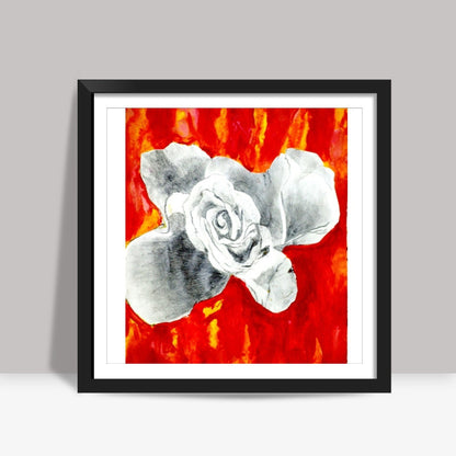 Abstract Rose Square Art Prints