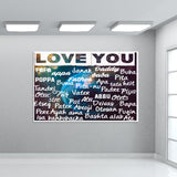 Father in different languages Wall Art