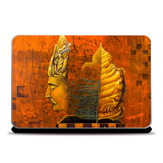Bodhi Leaf and Threads Laptop Skins