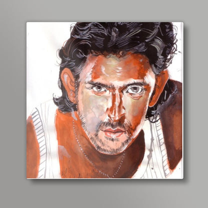 Superstar Hrithik Roshan shines on the silver screen  Square Art Prints