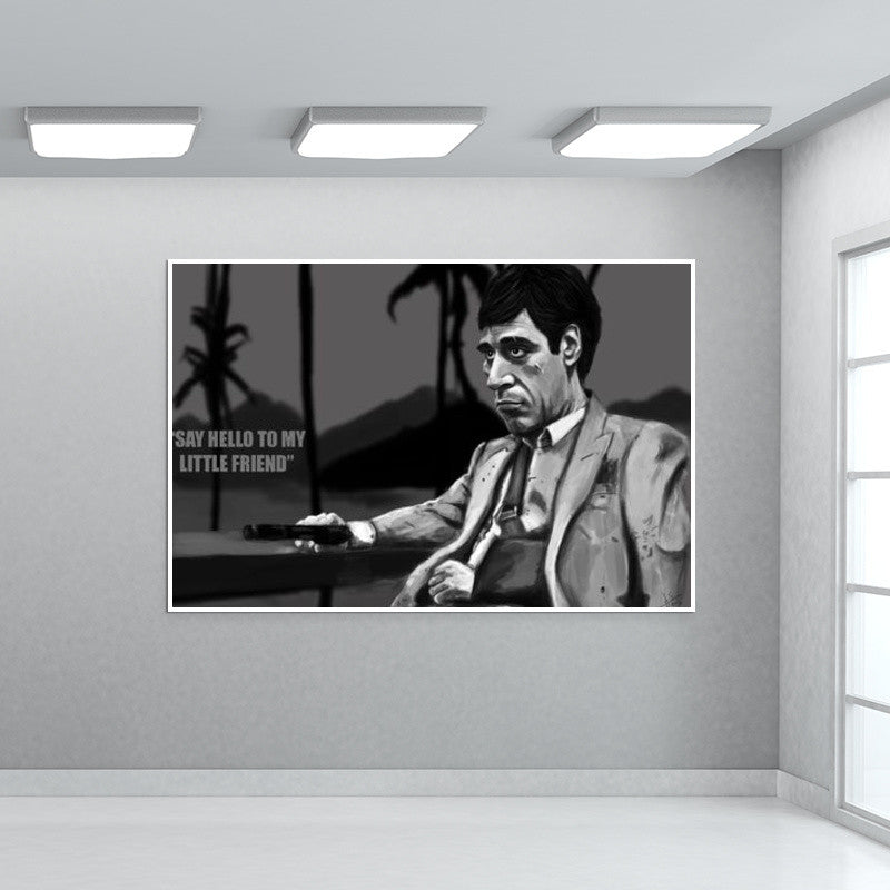 Scarface Tony Montana Caricature Artwork
