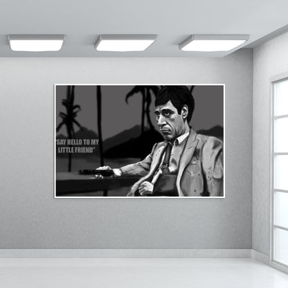 Scarface Tony Montana Caricature Artwork
