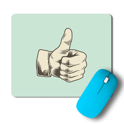 Thumbs Up Like Minimal Artwork Mousepad