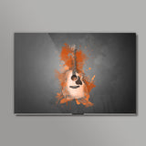 Guitar Splash – Orange Wall Art