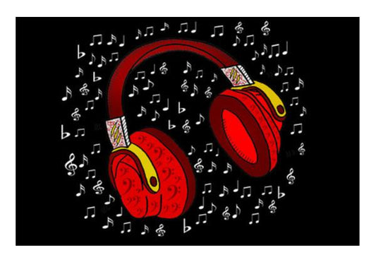 PosterGully Specials, Headphones Wall Art