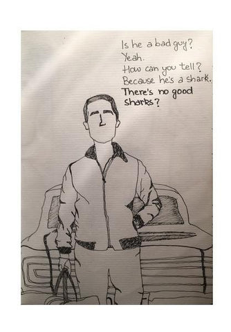 PosterGully Specials, Drive Movie Ryan Gosling Fan Art Sketch  Wall Art