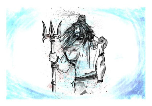 PosterGully Specials, Warrior Shiva Wall Art