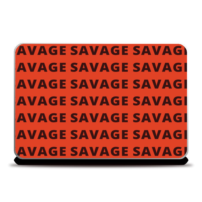 Laptop Skins, Savage AF Funny Typography Laptop Skins