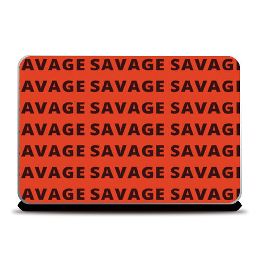 Laptop Skins, Savage AF Funny Typography Laptop Skins