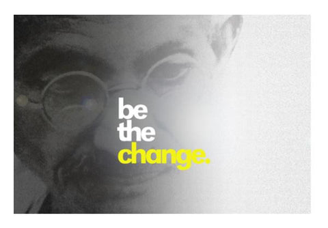 PosterGully Specials, Mahatma Gandhi be the change Wall Art