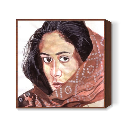 Smita Patil blended grace with glamour Square Art Prints