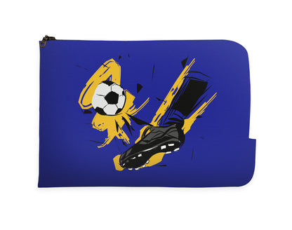 Player Shoes Hitting Football Laptop Sleeves | #Footballfan