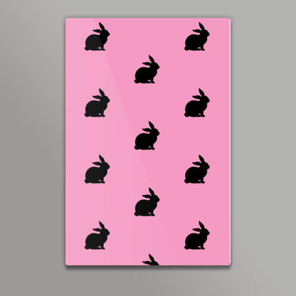 Bunnies Pink Wall Art