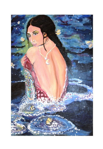Bollywood Mermaid Love Wall Art