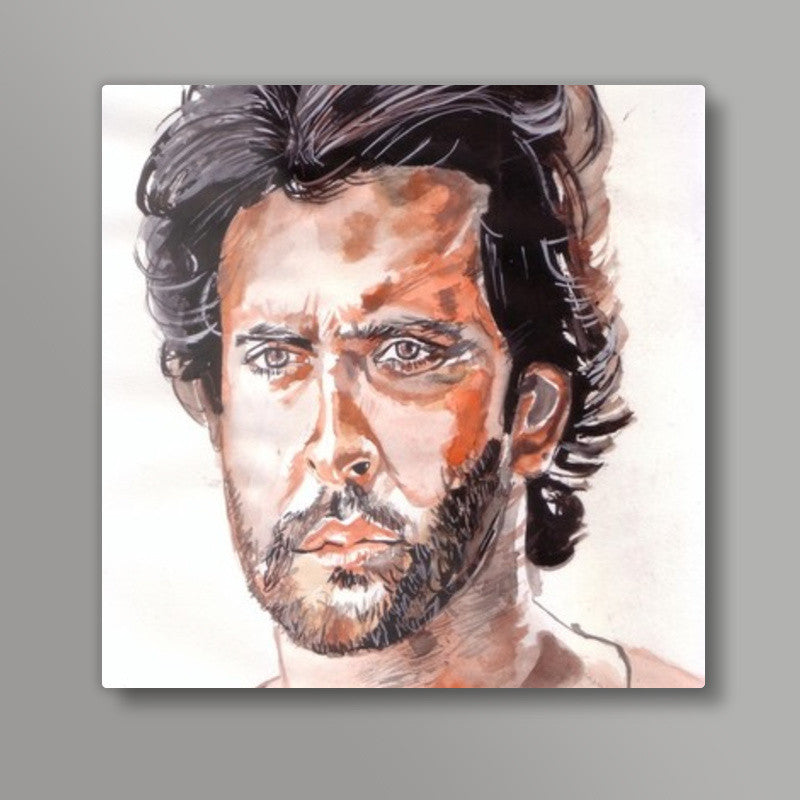 Bollywood superstar Hrithik Roshan has an impressive style quotient Square Art Prints