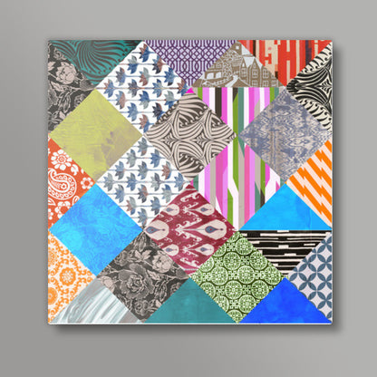 Patchwork 2 Square Art Prints
