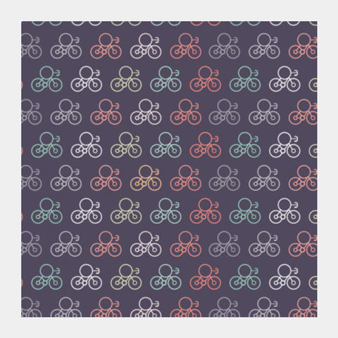 Retro Bicycles Square Art Prints PosterGully Specials