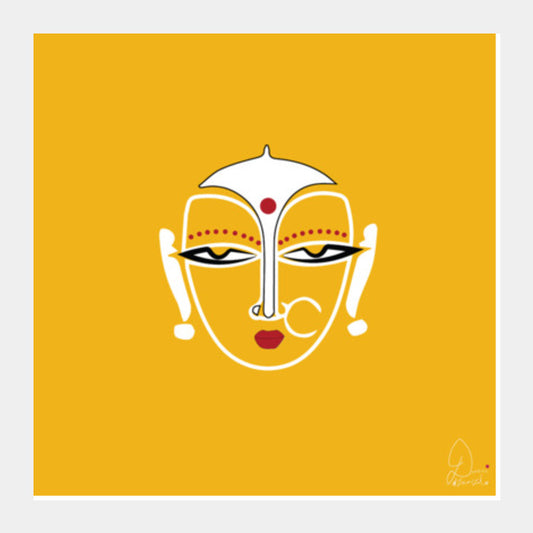 Lady Square Art Prints