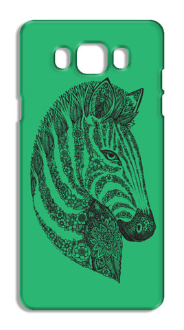 Floral Zebra Head Samsung Galaxy J7 2016 Cases