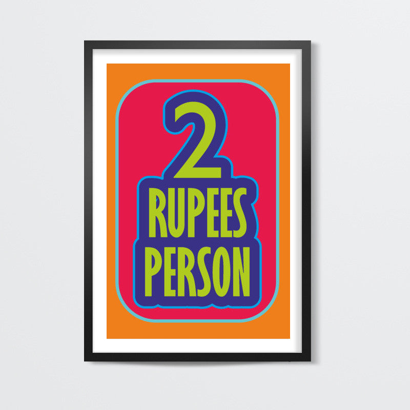 2 rupees person Poster | Dhwani Mankad