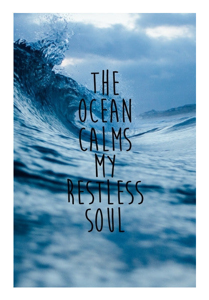 Ocean Sea Soul Quotes Art PosterGully Specials