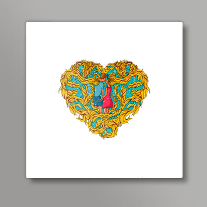 Forever in Love Square Art Prints