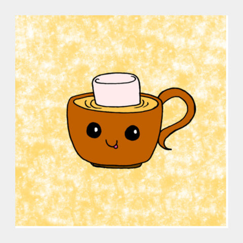 Sweet Cup O Coffee Square Art Prints