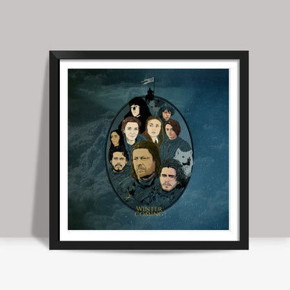 Game Of Thrones | Winter Is Coming Square Art Prints